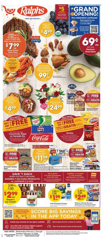 Ralphs (CA) Weekly Ad Flyer Specials February 7 to February 13, 2024