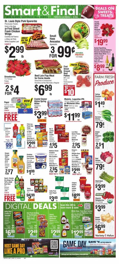 Smart & Final Weekly Ad Flyer Specials February 7 to February 13, 2024