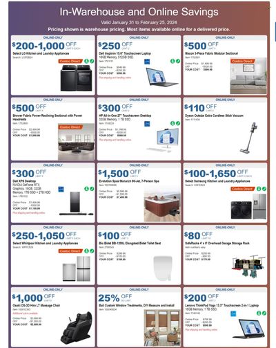 Costco Weekly Ad Flyer Specials January 31 to February 25, 2024