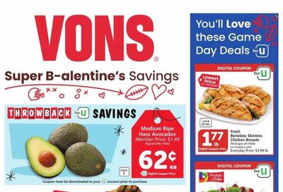 Vons (CA) Weekly Ad Flyer Specials February 7 to February 13, 2024