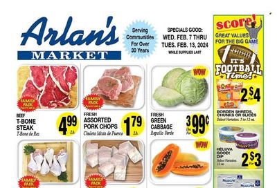 Arlan's Market (TX) Weekly Ad Flyer Specials February 7 to February 13, 2024