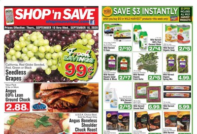 Shop ‘n Save (Pittsburgh) (MD, NY, OH, PA) Weekly Ad September 10 to September 16